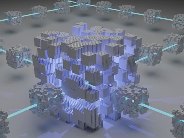 Abstract render representing protected personal data